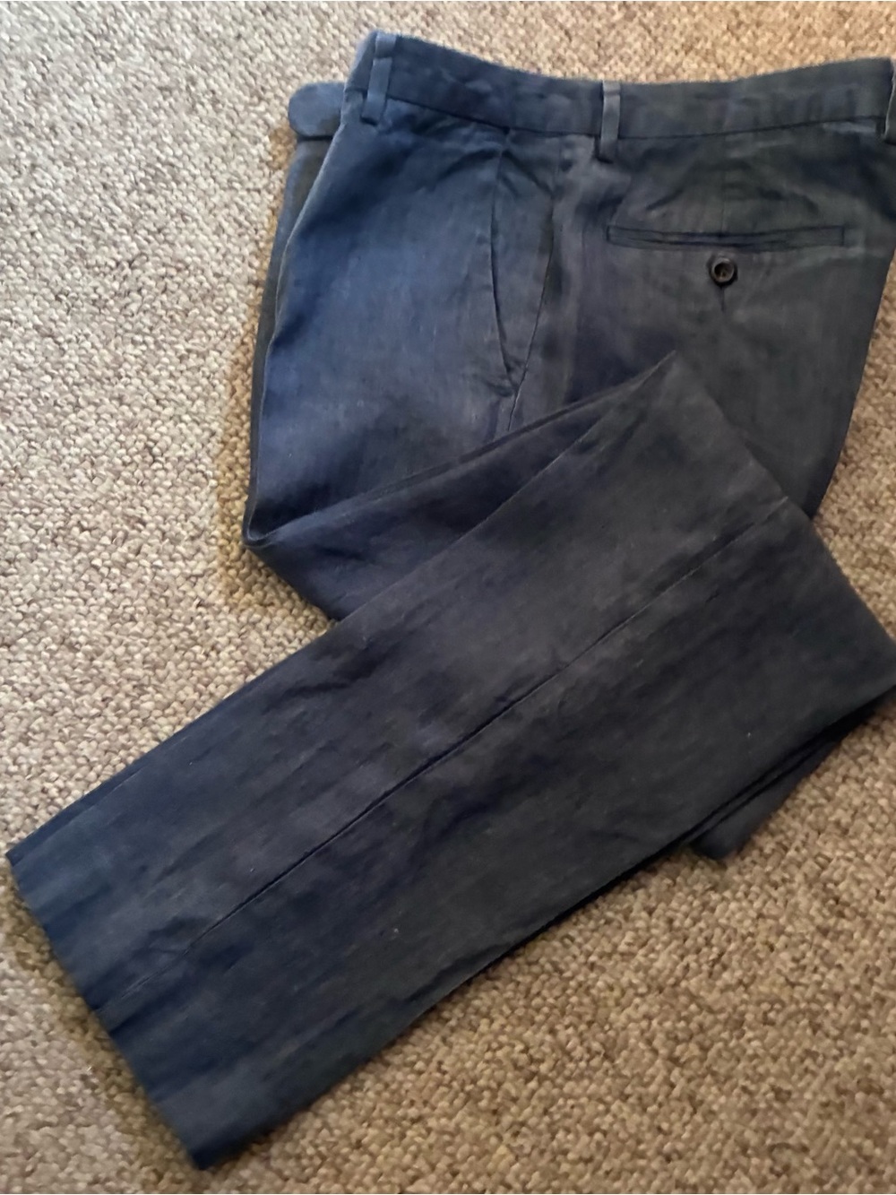 J. Crew Men Bowery slim dress pants Baird Mcnutt Irish linen 31x 32